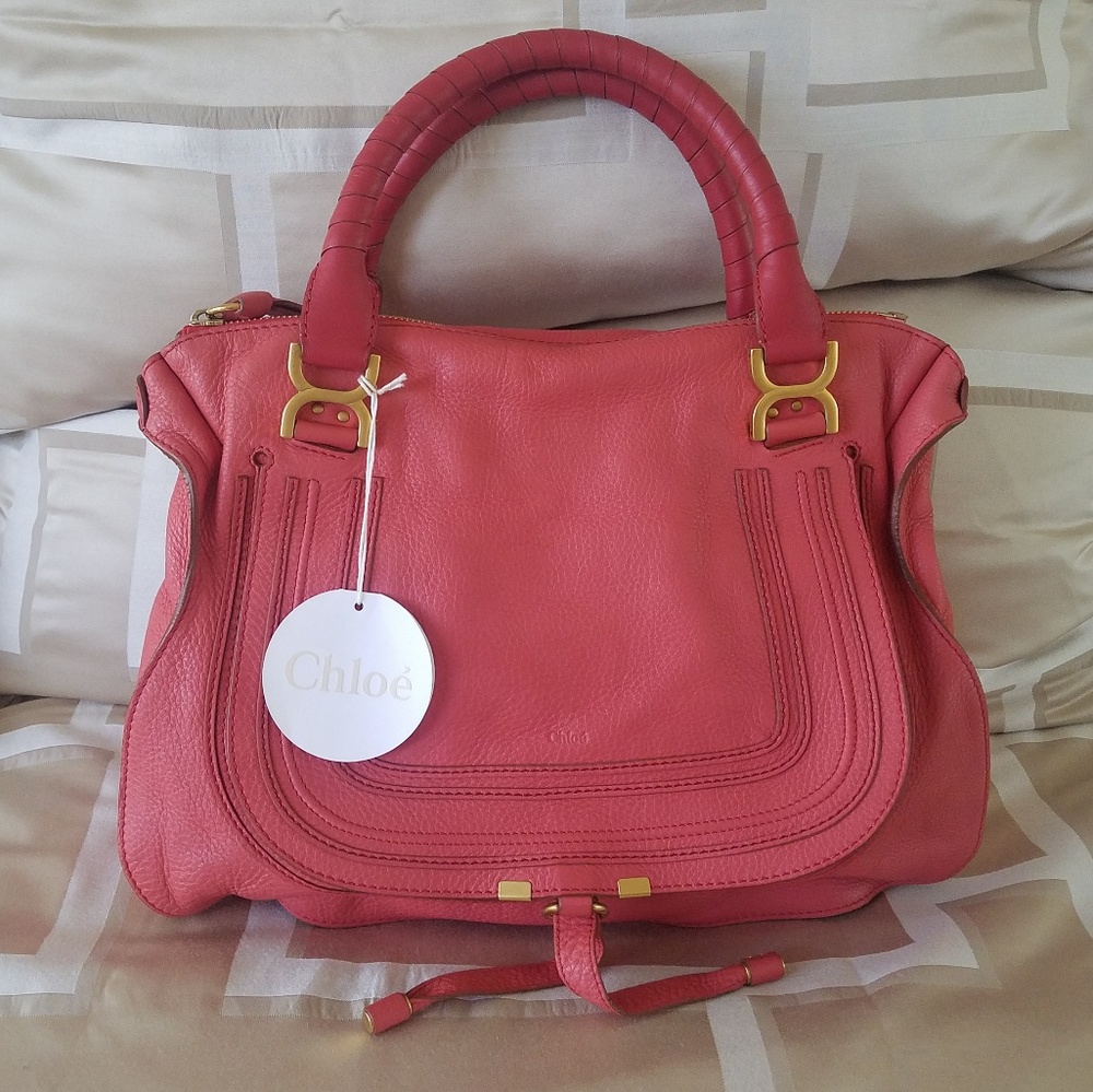 SOLD Chloe Marcie Large Paradise Pink Bag - Picture 1 of 8